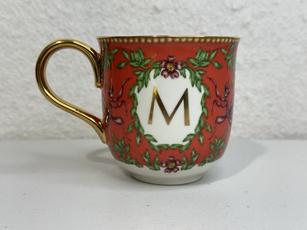 Lou Rita For Anthropologie Nature Table Monogram M Is For Mantis Whimsical Mug